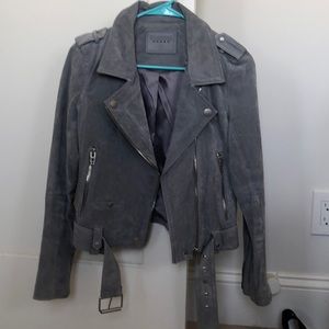 Like new, suede, grey BlankNYC jacket (small)